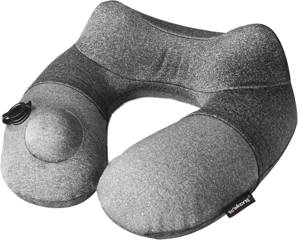 Inflatable Travel Pillow,Neck Pillow for Traveling,Airplane Travel Pillw Improved Support Design for Car Sleeping